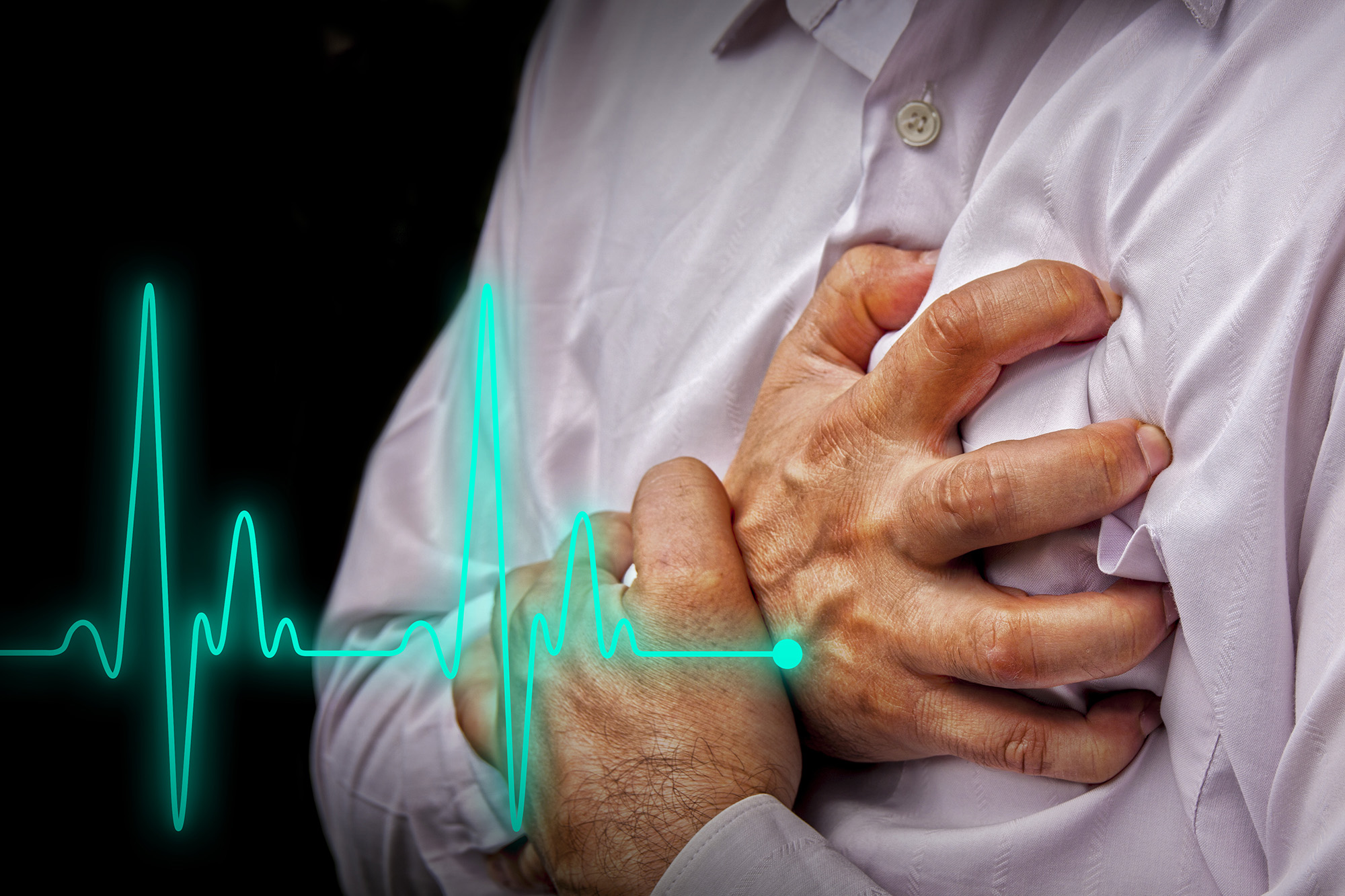 Men with chest pain – heart attack