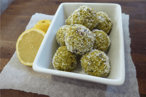 Turmeric and Matcha green tea bliss balls