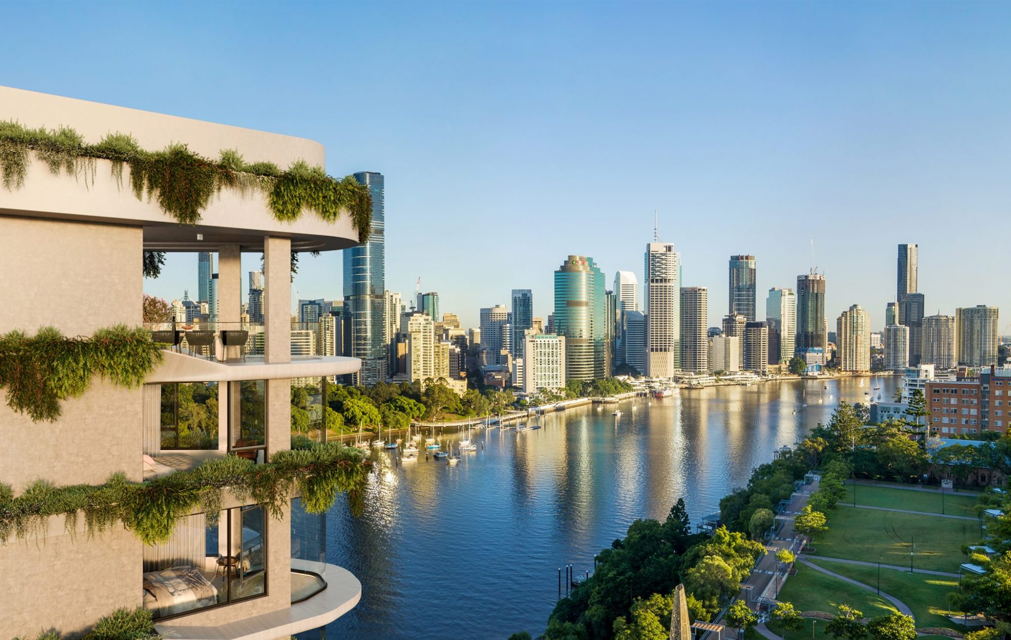 SKYE BY PIKS – LOGO – Brisbane Kangaroo Point Apartments PHOTO VIEW